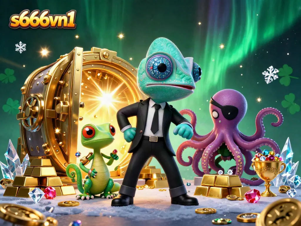Experience gaming excitement at s666vn1 with vibrant treasure and captivating characters in a rich casino scene.