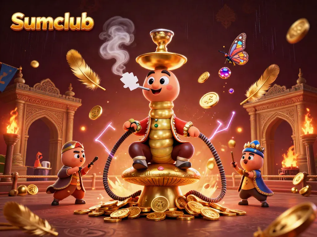 Experience thrilling gameplay at Sumclub with a vibrant 3D casino scene showcasing unique characters and elements.