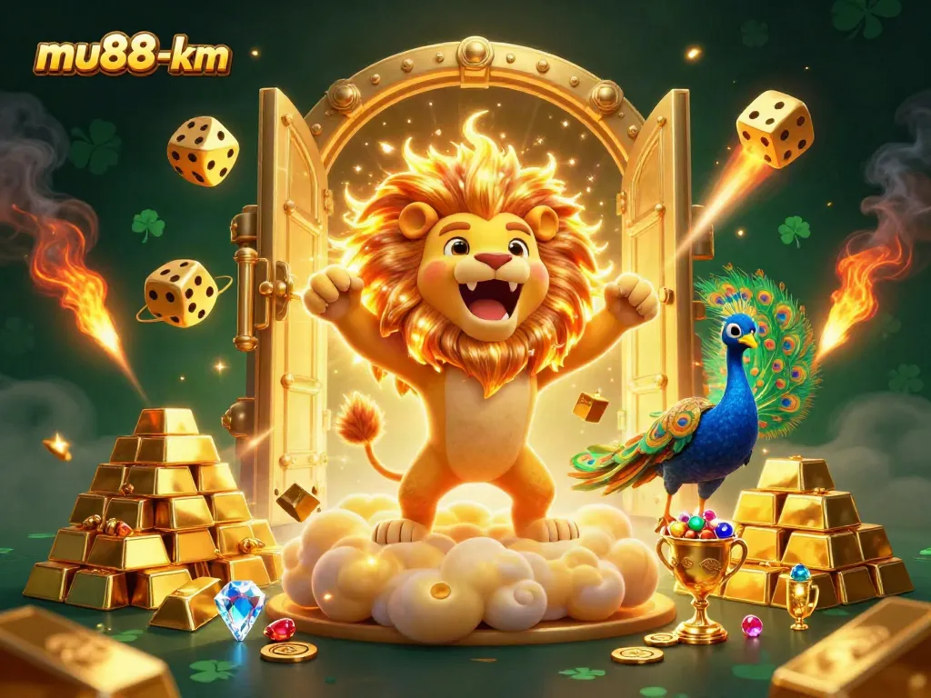 Engage with mu88-km for thrilling casino adventures and jackpot wins in a vibrant 3D scene.