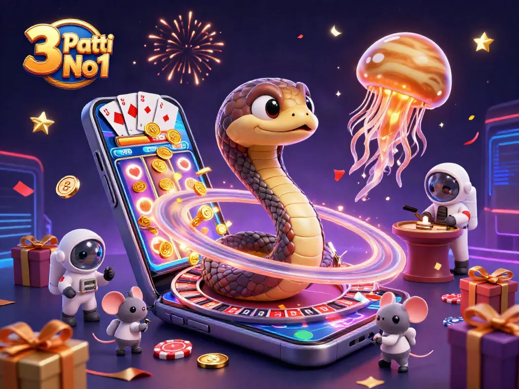 Engage with 3 Patti No1's exciting casino experience featuring colorful games and real rewards.