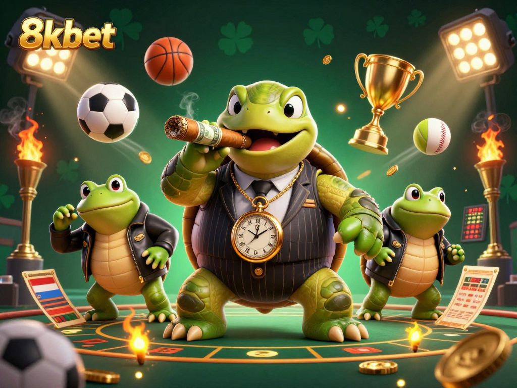 Experience thrilling gameplay at 8xbet with unique characters in a dynamic casino setting.