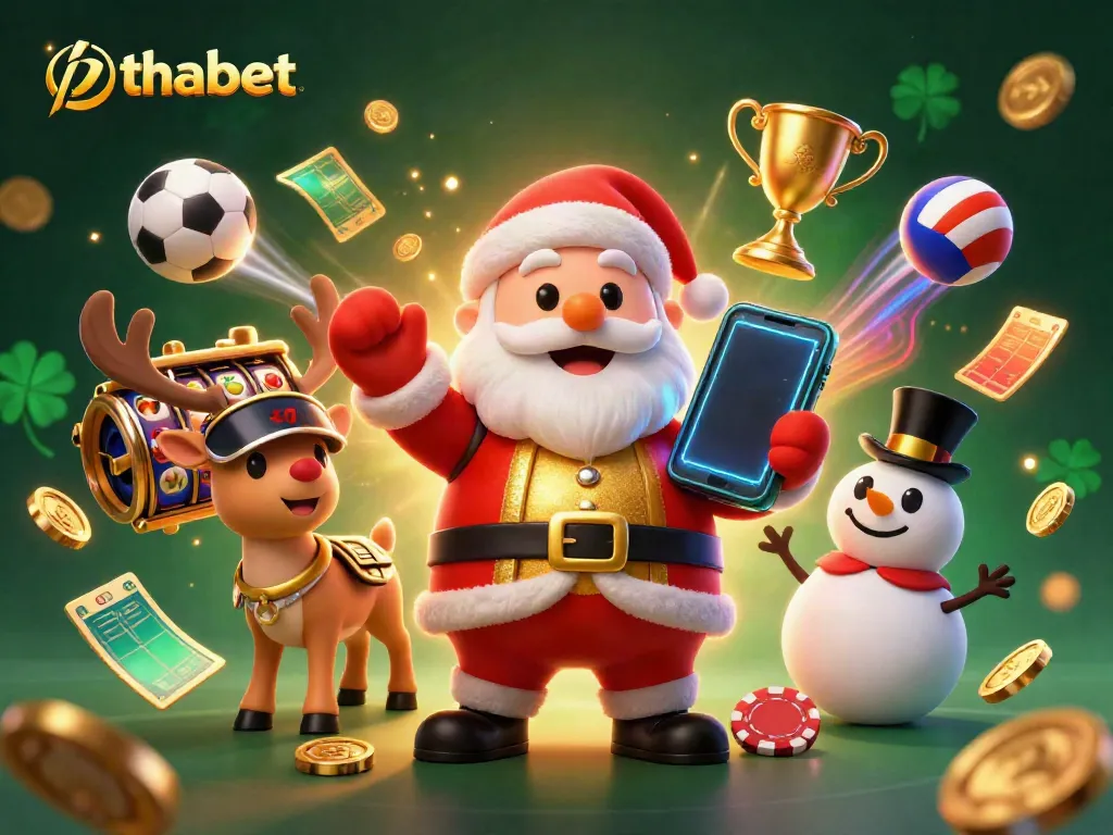 Experience the thrill of thabet in a festive casino setting with dynamic characters and game elements.