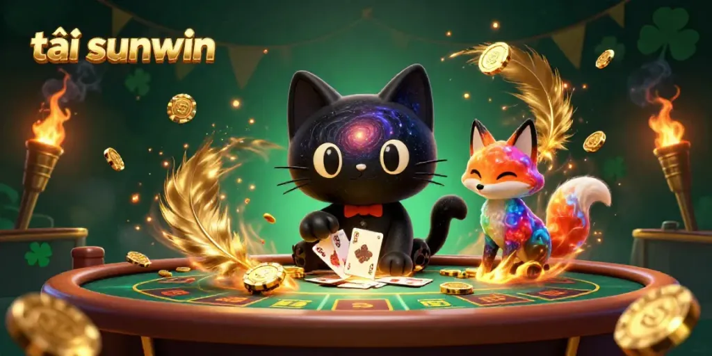 Play and win big with the latest tải sunwin features in this stunning casino scene.